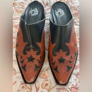Charlie 1 Horse Size 8.5 Brown and Black Star Western Mules